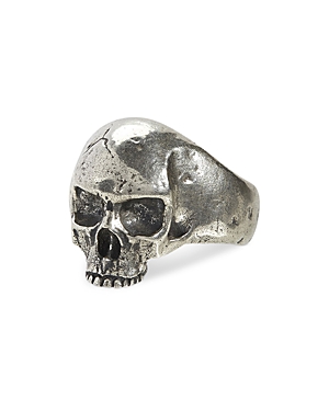 John Varvatos Collection Men's Sterling Silver Skull Statement Ring