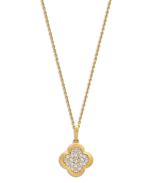 Bloomingdale's Diamond Clover Pendant Necklace in 14K Yellow Gold, 0.25 ct. t.w. - 100% Exclusive