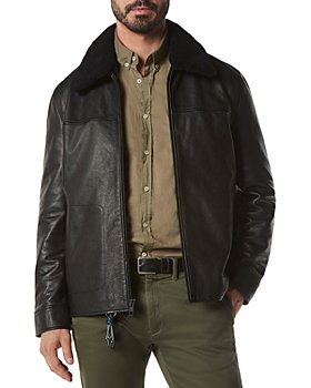 Andrew Marc - Truxton Leather Removable Shearling Trim Jacket