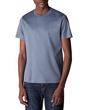 Eton Slim Fit Blue Jersey T-shirt Blue In Gray