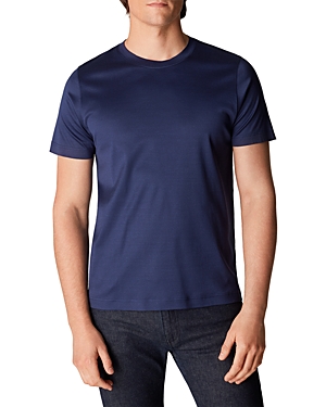 Eton Slim Fit Jersey Tee In Blue