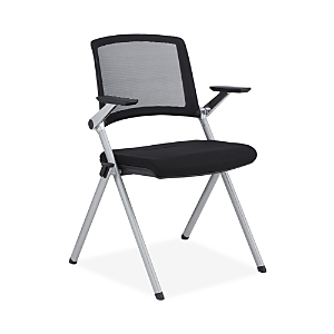 Euro Style Hilma Stacking Visitor Chair, Set Of 2 In Black