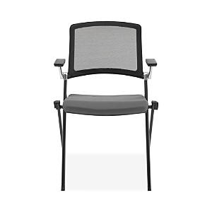 Euro Style Hilma Stacking Visitor Chair, Set Of 2 In Gray