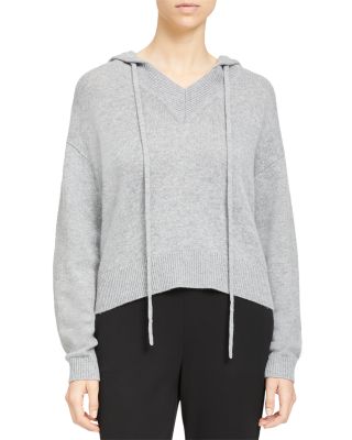 Theory Cashmere Hooded Sweater | Bloomingdale's