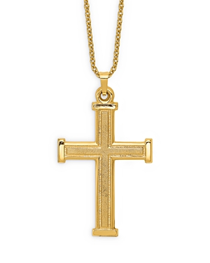 Bloomingdale's Men's Latin Cross Pendant Necklace in 14K Yellow Gold, 20 - 100% Exclusive