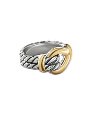 David Yurman 18K Yellow Gold & Sterling Silver Thoroughbred Loop Ring