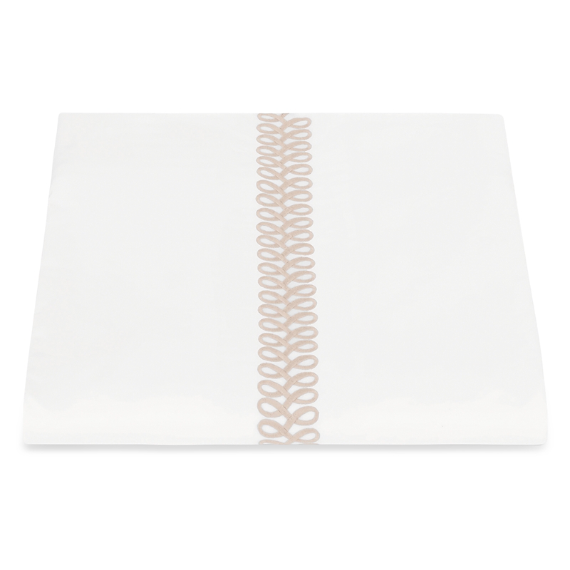 Matouk Astor Braid Duvet Cover, Full/queen In Dune