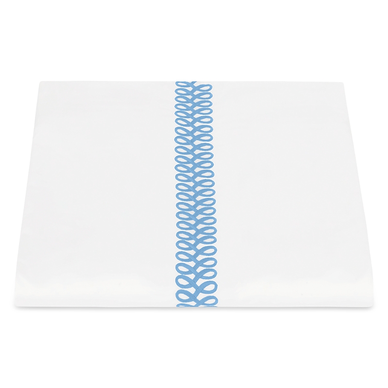 Matouk Astor Braid Duvet Cover, Full-queen In Sky