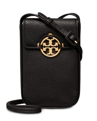 Tory Burch Miller Metal-Logo Phone Crossbody Bag (Aged Camello)  192485265224