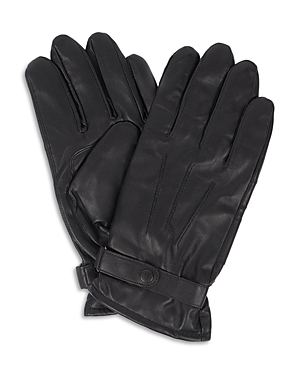 BARBOUR BURNISHED LEATHER THINSULATE GLOVES,MGL0009BK71