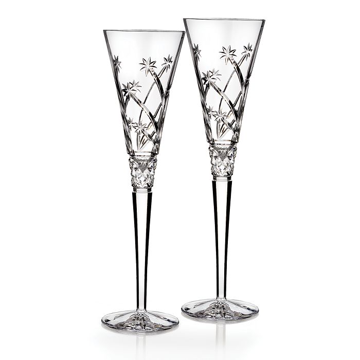 Waterford Wishes Believe Champagne Flute, Pair | Bloomingdale's