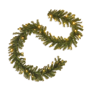 National Tree Company 9' Norwood Fir Garland with White Lights