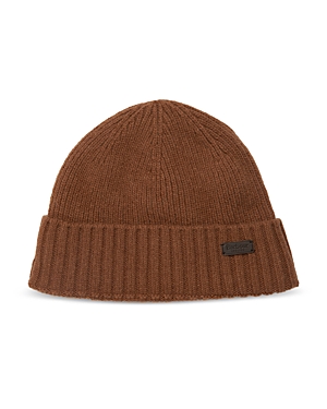 Barbour Carlton Wool Blend Fleece Lined Beanie In Ochre