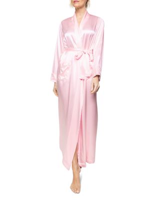 Pink Silk Long Robe