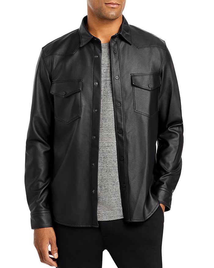 Hugo boss leather jacket bloomingdales discount