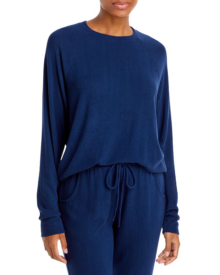 Eberjey Cozy Time Ringer Sweatshirt Bloomingdale s