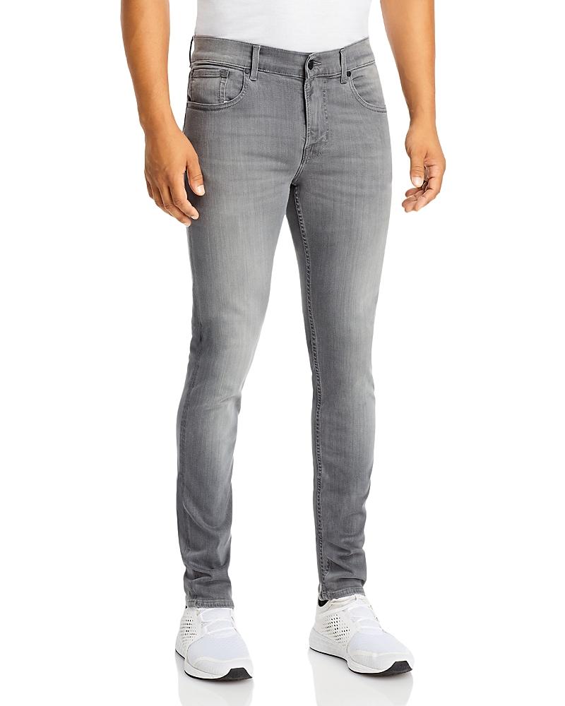7 For All Mankind Luxe Performance Plus Slimmy Tapered Slim Fit Jeans in Gray