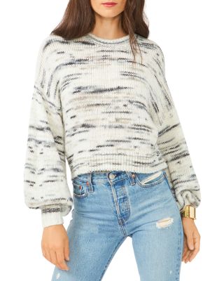 1 state bubble sleeve sweater