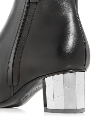 Salvatore Ferragamo / FLORRIE MIRROR/ブーツ/6/シルバー Salvatore Ferragamo Women's Florrie Mirror Heel Booties