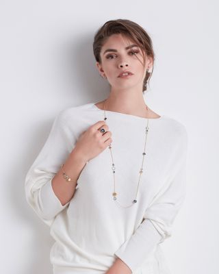 18K Yellow Gold Jaipur Mixed Blue Topaz Bracelet - Exclusive