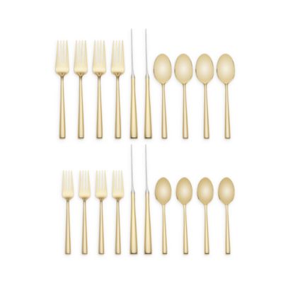 Malmo Gold 20 Piece Flatware Set