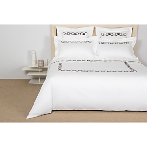 Frette Links Embroidery Duvet, King