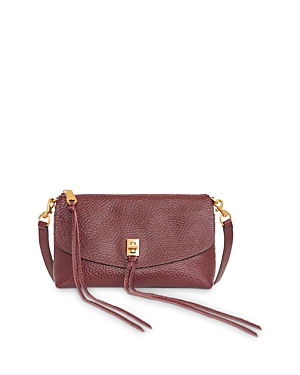 Rebecca Minkoff Darren Leather Crossbody In Malbec