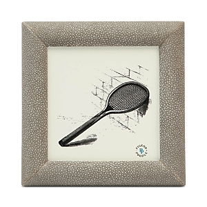 Pigeon & Poodle Oxford Faux Shagreen Frame, 6.5 X 6.5 In Sand