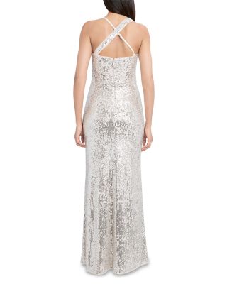 silver gowns formal