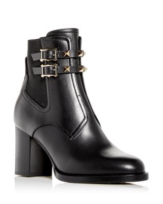 rockstud beatle leather heeled boots