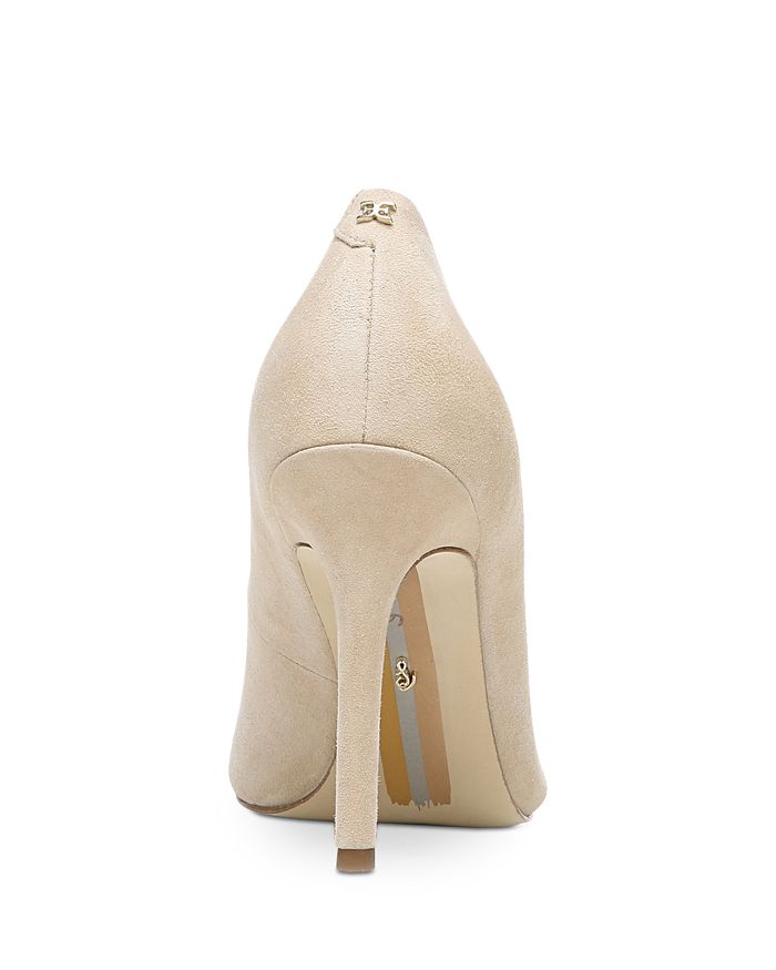 Shop Sam Edelman Women's Hazel Pointed Toe High-heel Pumps In Cappuccino