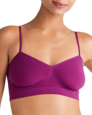 Yummie Audrey Day Seamless Bralette In Plum Caspia
