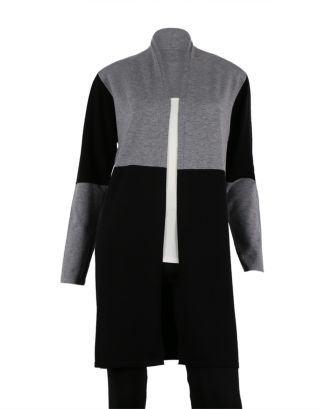 Sioni Color Blocked Open Front Cardigan | Bloomingdale's