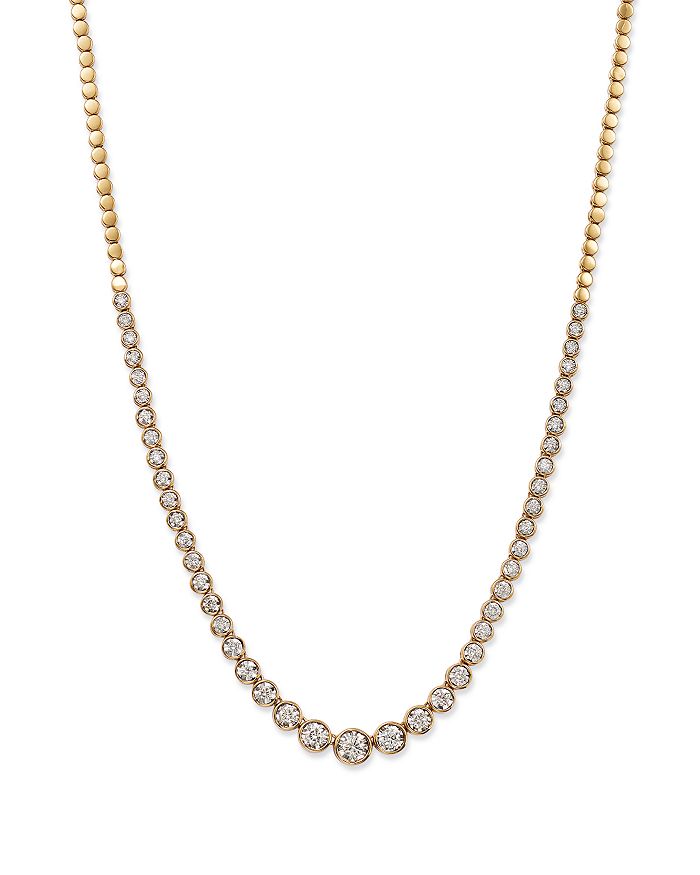 Bloomingdale's - Bezel Set Diamond Tennis Necklace in 14K Yellow Gold, 1.50 ct. t.w. - 100% Exclusive