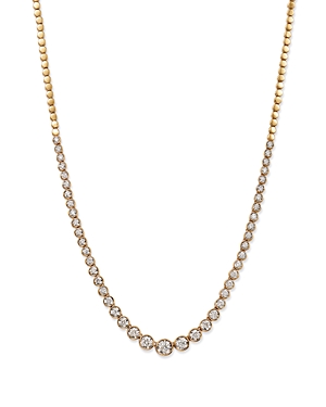 Bloomingdale's Bezel Set Diamond Tennis Necklace In 14k Yellow Gold, 1.50 Ct. T.w. - 100% Exclusive In White/gold