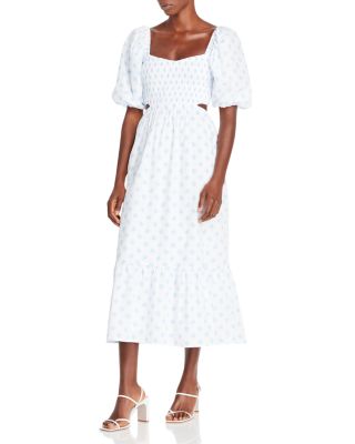 knee length dresses for ladies Venezia Stripe Amalita Midi Dress main image 1