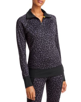 cheetah quarter zip