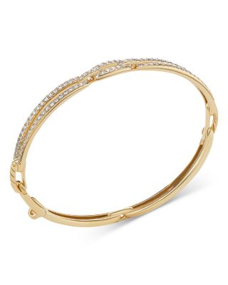 Stax Linked Bracelet in 18K Yellow Gold with Pav&eacute; Diamonds