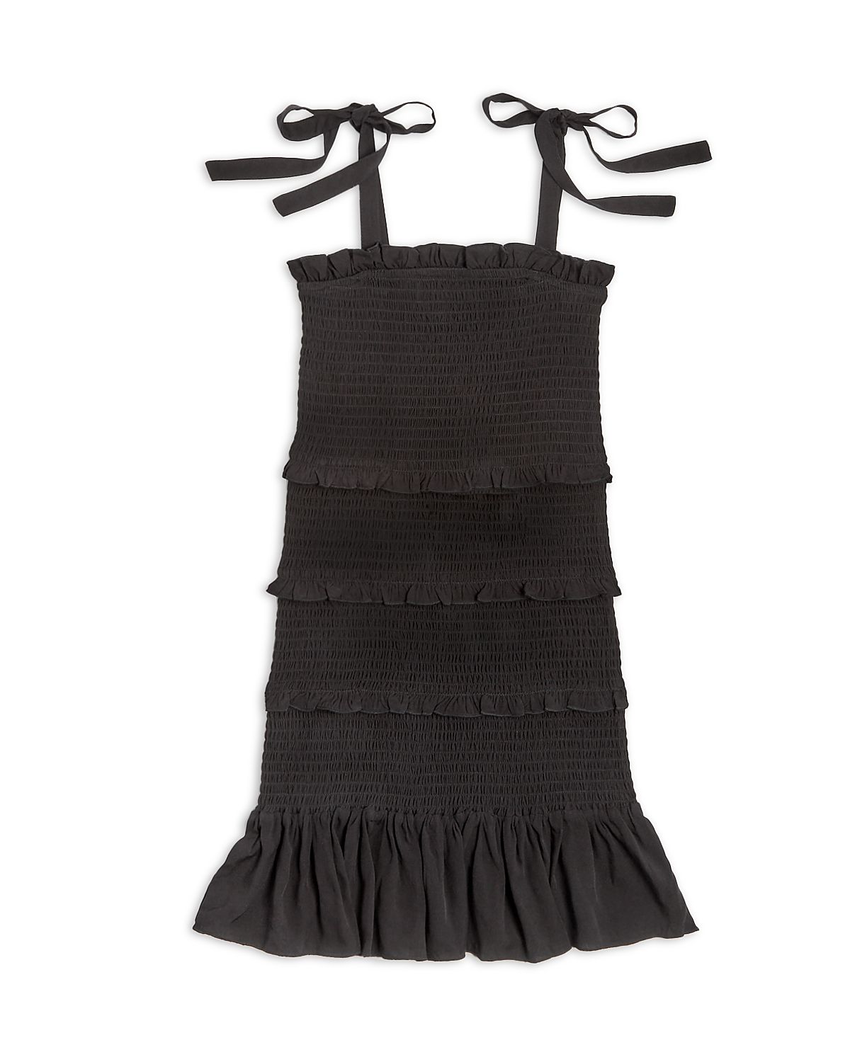 KatieJnyc Girls' Evan Smocked Ruffle Dress - Big Kid