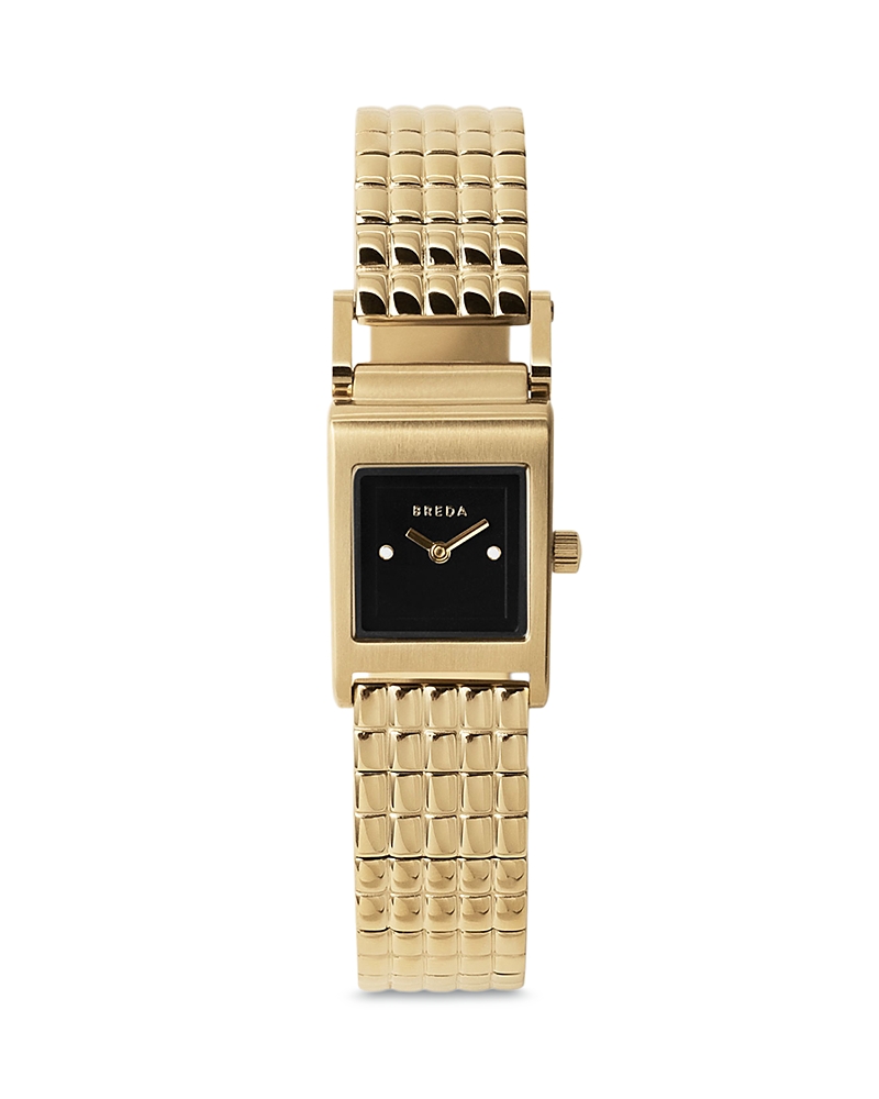 Breda Revel Watch, 18mm In Black/gold