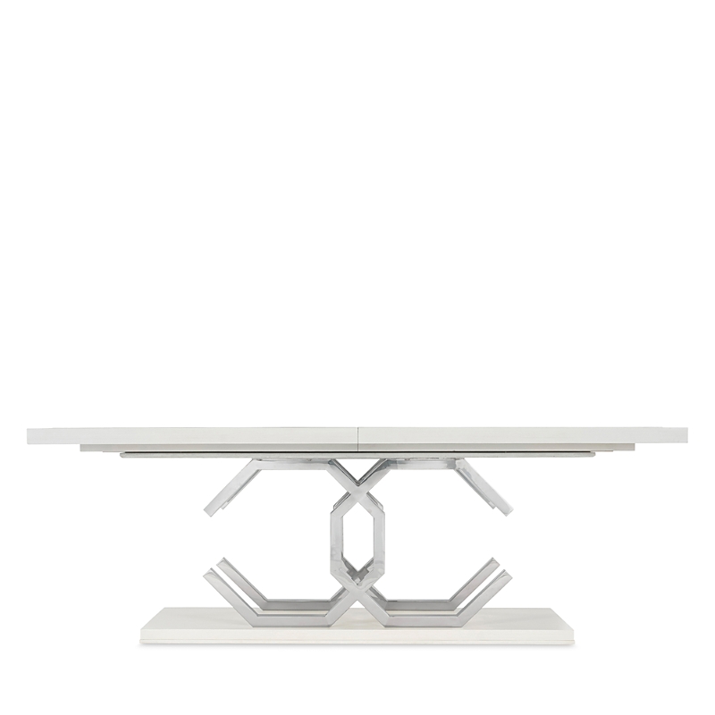 Bernhardt Silhouette Rectangle Dining Table In Eggshell