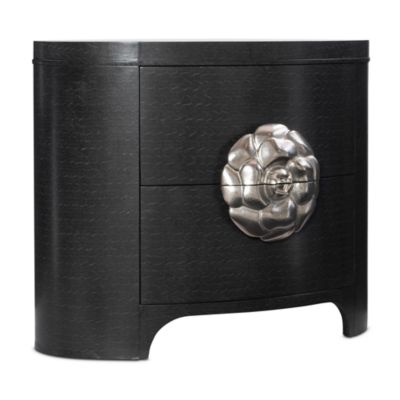 Silhouette 2 Drawer Rounded Rose Nightstand