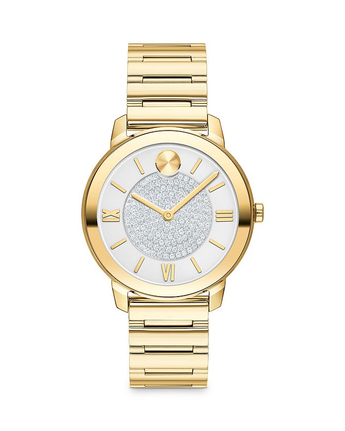Movado bold 2025 pave watch
