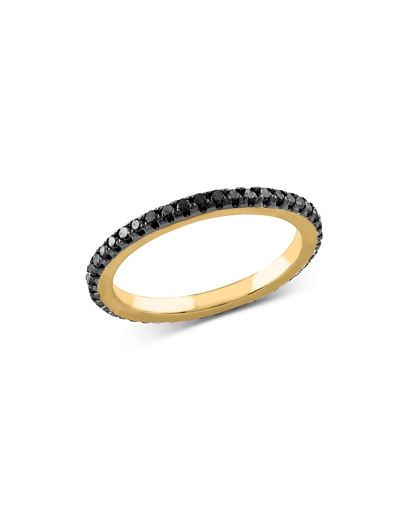 Bloomingdale's Fine Collection Black Diamond Diamond Eternity Band in 14K Yellow Gold, 0.35 tcw