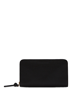 Gerard Darel Compact Continental Leather Wallet In Black