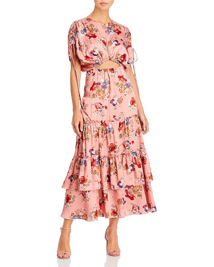 Cinq à Sept Martine Floral Ruffled Maxi Dress | Bloomingdale's