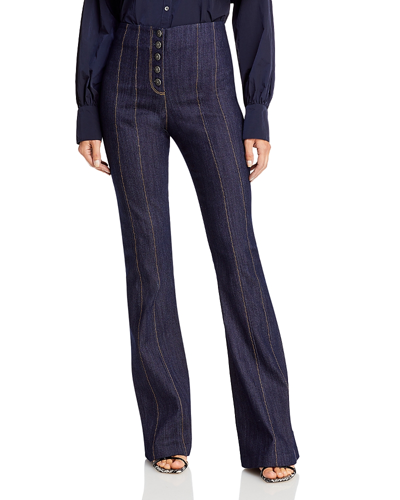 Cinq a Sept Carolina Seamed Flare Jeans in Indigo