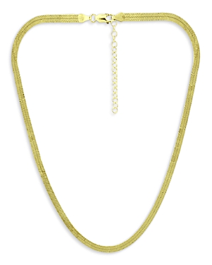 Aqua Herringbone Chain Collar Necklace, 18-20 - 100% Exclusive In Gold