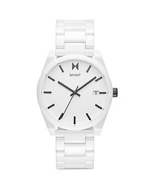 Shop Mvmt Element Watch, 43mm In White/white