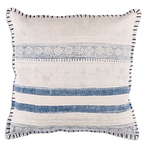 Surya Lola Nomadic Decorative Pillow, 20 X 20 In White/blue